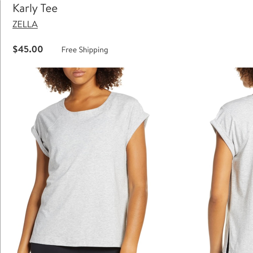 blue zella short sleeve